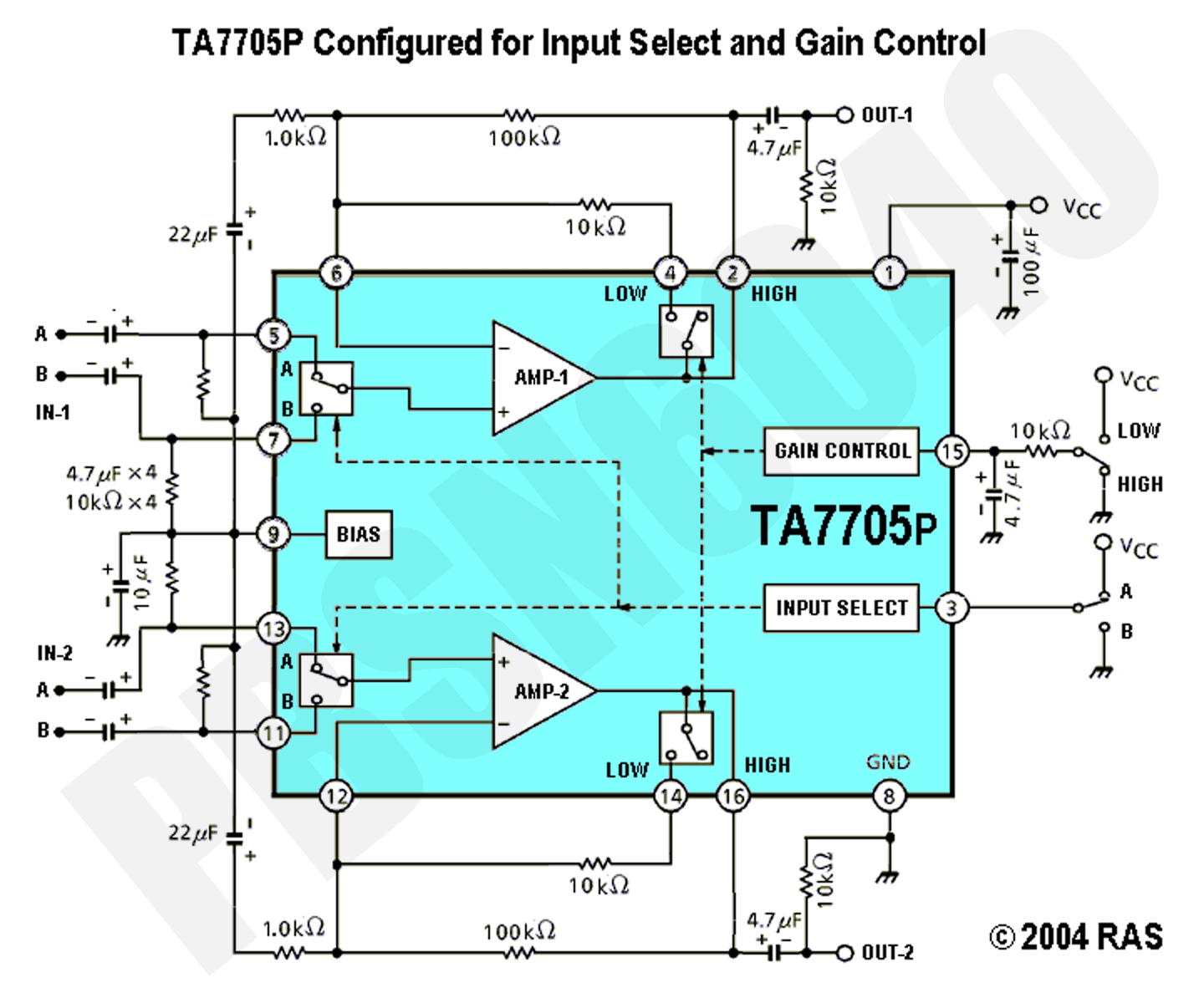 Ta7705f схема включения